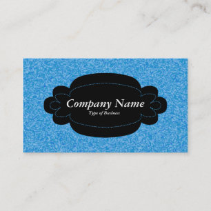 Carte De Visite Panneau décoratif 01 - Noir - Bleu Marbré