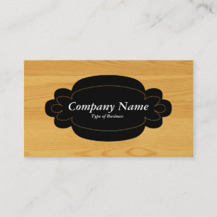 Carte De Visite Panneau décoratif 01 - Noir - Bois 05