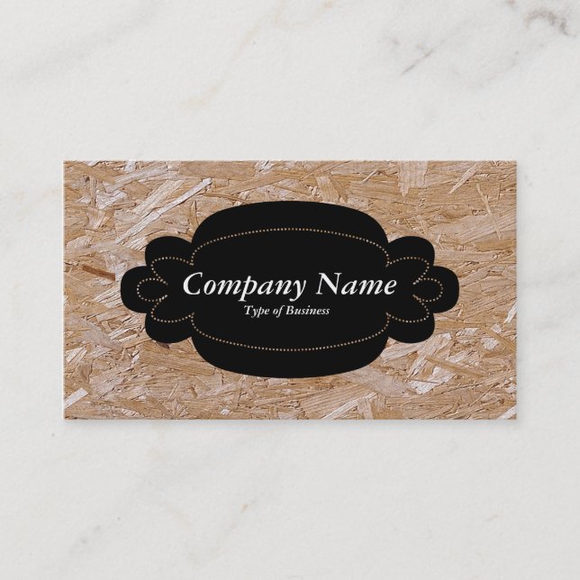 Carte De Visite Panneau décoratif 01 - Noir - Chipboard (Devant)