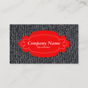 Carte De Visite Panneau décoratif 01 - Rouge - Jumper laineux 02