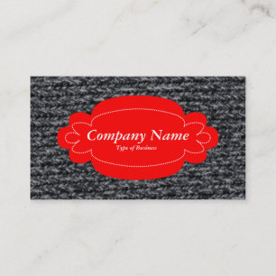 Carte De Visite Panneau décoratif 01 - Rouge - Jumper laineux 03