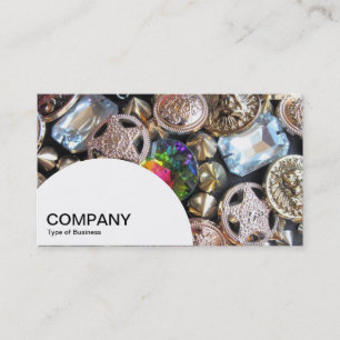 Carte De Visite Panneau demi-cercle - Lit de marguerites jaunes