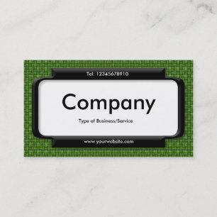 Carte De Visite Panneau élégant - Texture en tissu vert