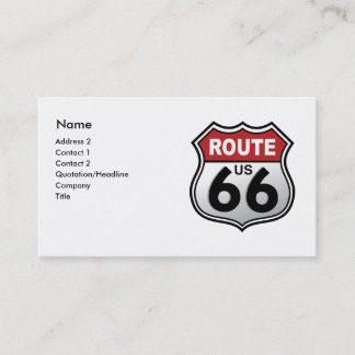 Carte De Visite Panneau routier historique de route