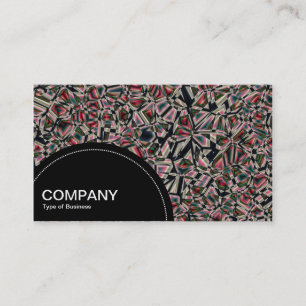 Carte De Visite Panneau semi-cercle (points) - Abstrait fragmenté