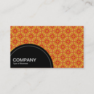 Carte De Visite Panneau semi-cercle (points) - motif géométrique 0