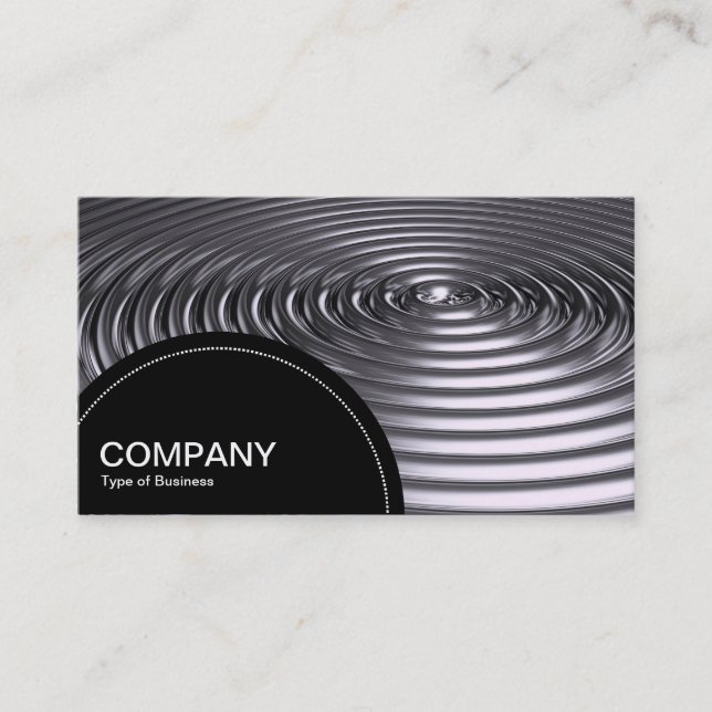 Carte De Visite Panneau semi-circulaire (points) - Concentrique -  (Devant)