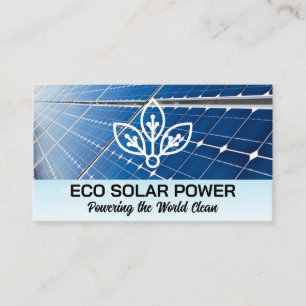 Carte De Visite Panneau solaire   Logo Eco Tech