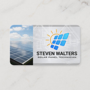 Carte De Visite Panneau Solaire Tech IA