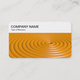 Carte De Visite Panneau supérieur - Anneaux concentrés - Orange Bu
