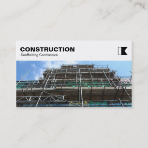 Carte De Visite Panneau supérieur - construction - échafaudage