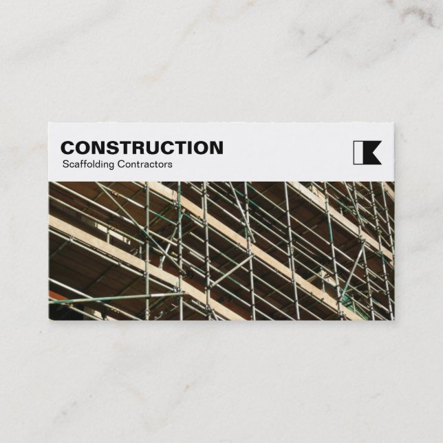 Carte De Visite Panneau supérieur - construction - photo (Devant)