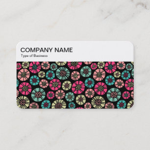 Carte De Visite Panneau supérieur - Fleurs Abstraites 031023