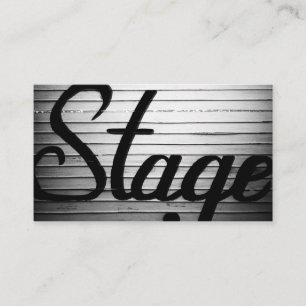 Carte De Visite Panneau Vintage "Stage"