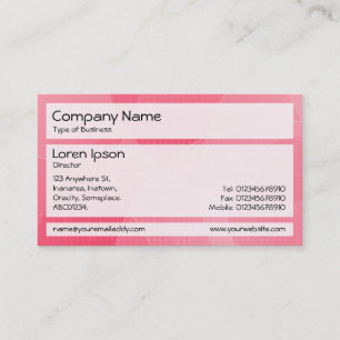 Carte De Visite Panneaux 02 - Courbes rouges