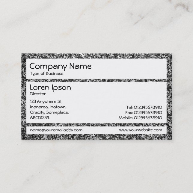Carte De Visite Panneaux - Granite (Devant)