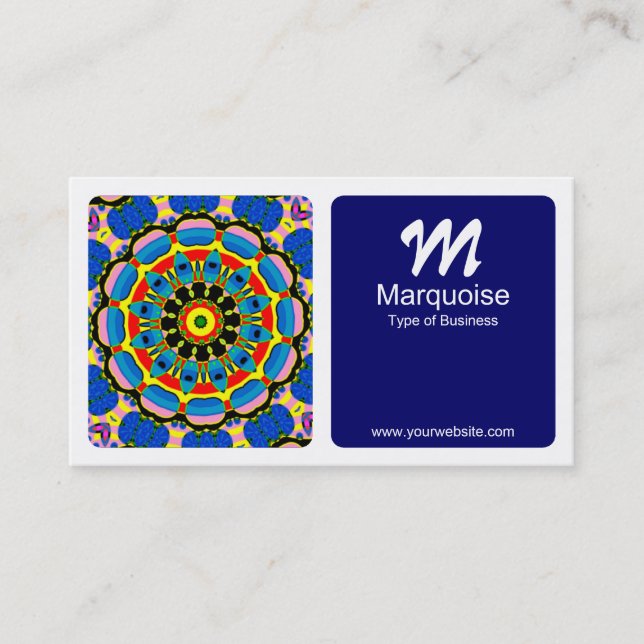 Carte De Visite Panneaux - Kaleidoscopic 01a (Devant)