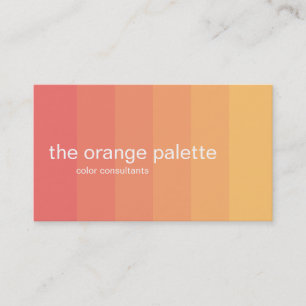 Carte De Visite Panneaux oranges d'Ombre