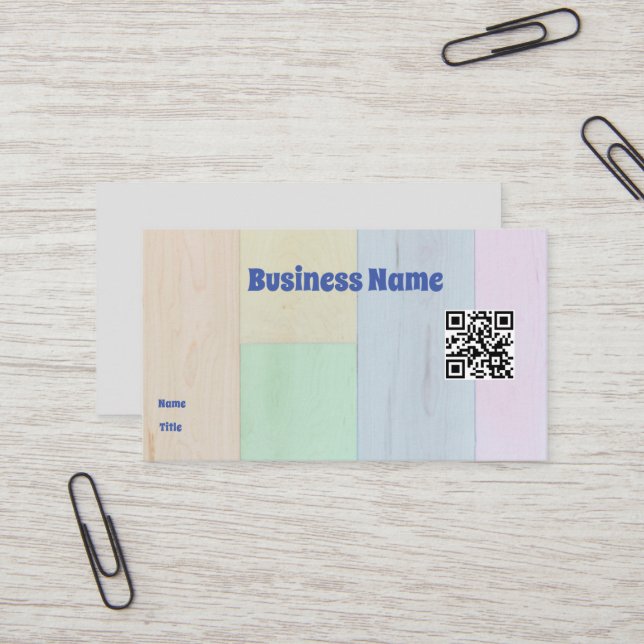 Carte De Visite Panneaux peints (Devant/Arrière en situation)