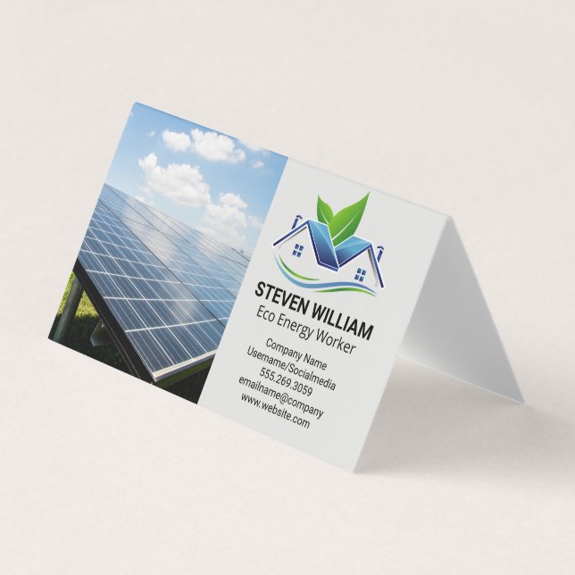 Carte De Visite Panneaux solaires | Eco Home Installer (Devant)