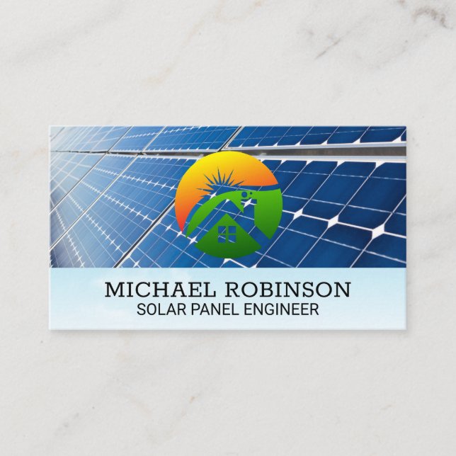 Carte De Visite Panneaux solaires | Logo Sun Home (Devant)