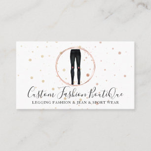 Carte De Visite Pantalon de la mode Boutique Leggings