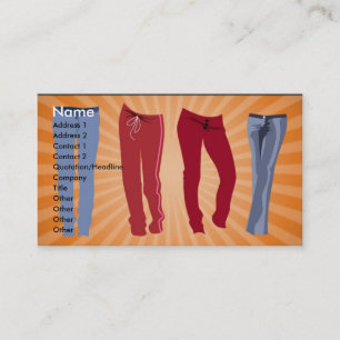 Carte De Visite pants_100106_large, Nom, Adresse 1, Adresse 2,...