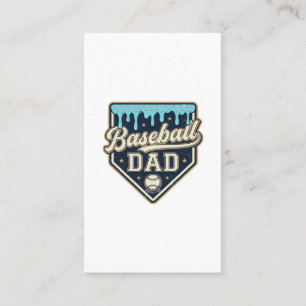 Carte De Visite Papa Baseball Drippy Plaque de Base Vintage Vector