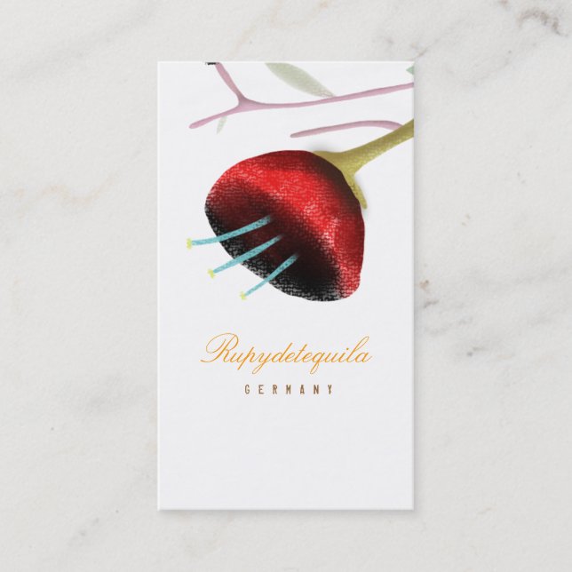 Carte de visite Papaver Poppy (Devant)