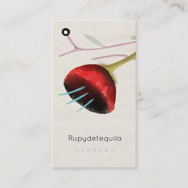 Carte de visite Papaver Poppy (Devant)