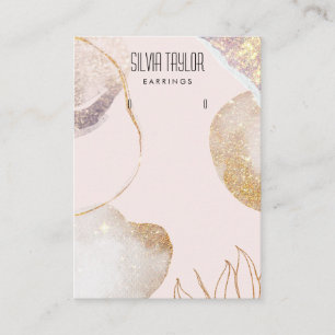 Carte De Visite papier abstrait minimal simple Écran d'oreille