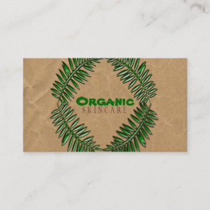 Carte De Visite Papier Brown foncé organique