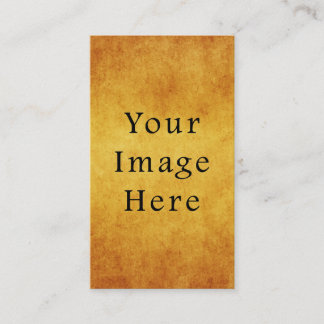 Carte De Visite Papier de parachutage d'or de récolte Vintage