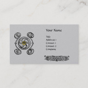 Carte De Visite Papier de perle monogramme TAROT 2