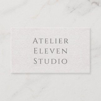 Carte De Visite Papier de riz typographique | Naturel