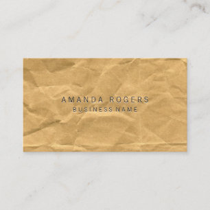 Carte De Visite Papier écroulé