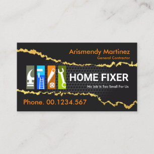 Carte De Visite Papier peint doré sur le maillage de fil