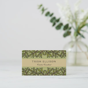 Carte De Visite Papier peint frise d'arbre de William Morris