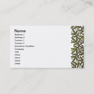 Carte De Visite Papier peint frise d'arbre de William Morris