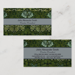 Carte De Visite Papier peint Grande Tulipe Rose verte de William M