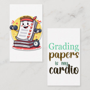 Carte De Visite Papiers de classement est mon cadeau Cardio pour l