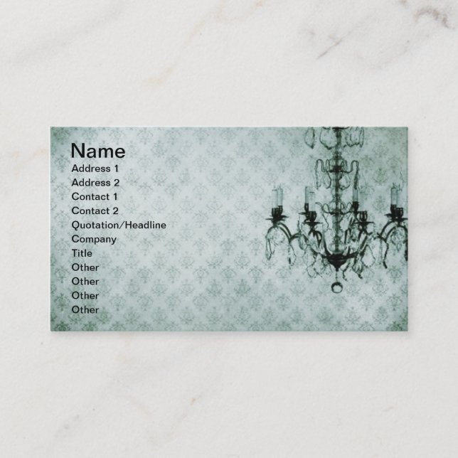 Carte De Visite Papiers peints grunge lustre  (Devant)