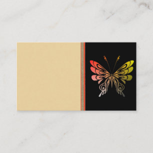 Carte de visite papillon