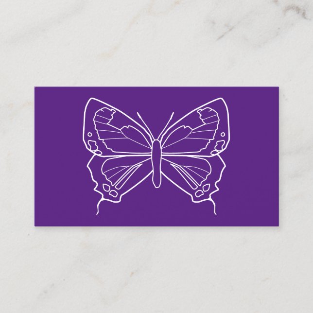 Carte De Visite papillon colorado (Devant)