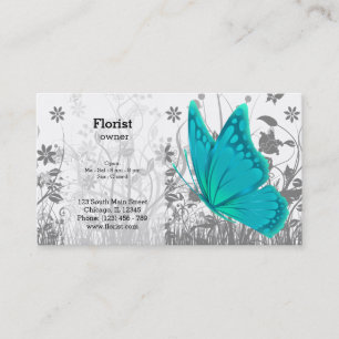 Carte De Visite Papillon Imaginaire * choisir la couleur arrière -