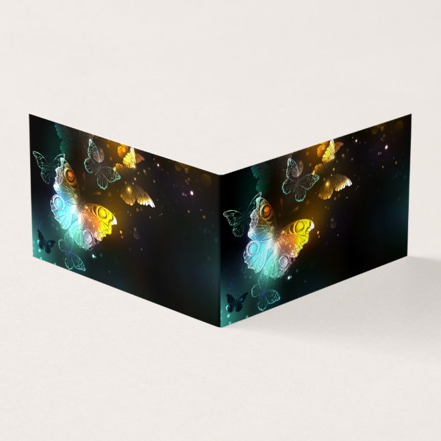 Carte De Visite Papillon lumineux et papillons de nuit (Extérieur)