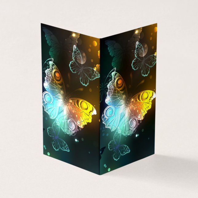 Carte De Visite Papillon lumineux et papillons de nuit (Extérieur)