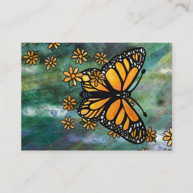 Carte De Visite Papillon monarque (Devant)