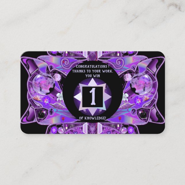 Carte De Visite papillon pourpre 31 (Devant)