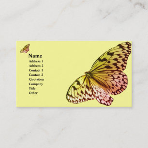 Carte De Visite Papillon rose de Yelllow